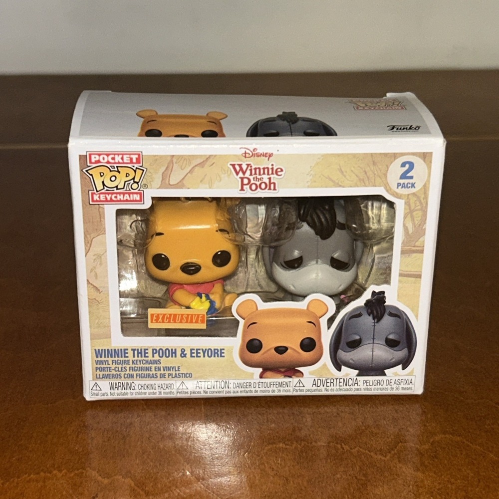 Funko Pocket POP!‎ Winnie the Pooh: Pooh & Eeyore Keychains Exclusive A1